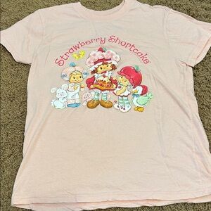Strawberry Shortcake Kids T-Shirt - Light Pink